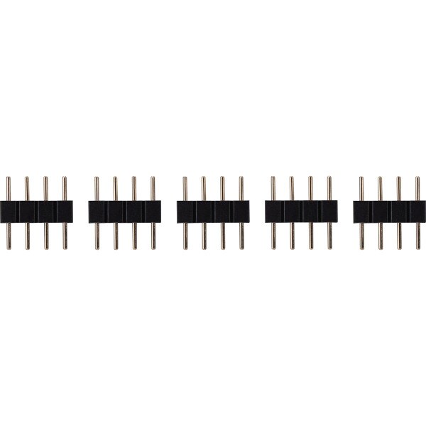 Main product image for 5-Pack LED Lighting Strip 4-Pin Male to Male Conne 073-111